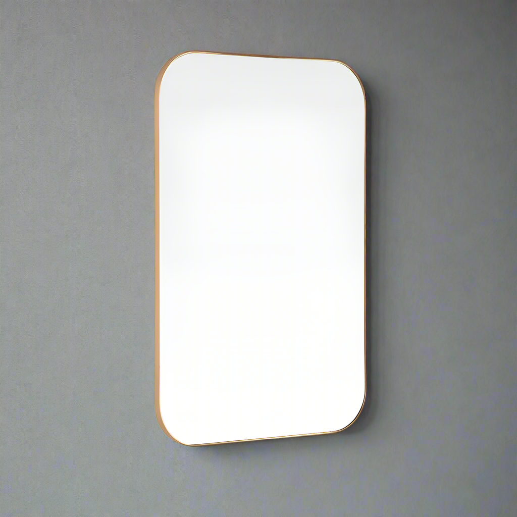 A minimal framed gilt mirror, so simple, so effective, these mirrors offer the best light and reflection. Can be hung vertically or horizontally. Also available with slim black frame.