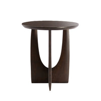 Modern Mango Wood Side Table - Mid-Century Asymmetric Design - CLEARANCE