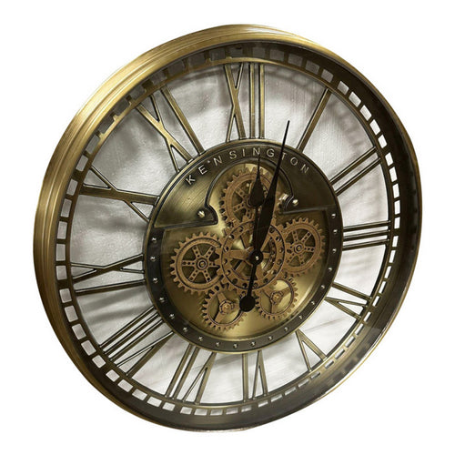 Moving Cog Clock Gold 55 cm