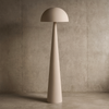 A great urban styled floor lamp, perfect in an industrial studio or a Scandi styled interior.&nbsp; Brutalist in it's construction, this ultra sleek light is sculptural in appearance and yet offers a perfectly useful and stunning way to light your space.&nbsp; The domed shade creates a soft balanced silhouette with the tall conical base.&nbsp; &nbsp;There is no room in the house where this lamp would not stand out,&nbsp; minimalist shape maximum impact.&nbsp;