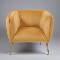 Mustard Yellow Armchair W: 79 cm D: 71 cm H: 71 cm