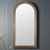 An arched mirror in wood, ash wood, a natural light wooden framed arched mirror.&nbsp; Natural wooden mirrors are definitely making a comeback, great in industrial or contemporary homes.&nbsp; The mirror combines a minimalist aesthetic and classical architectural curves.&nbsp; &nbsp;Perfect for an entryway, bedroom and living room particularly in interiors aiming for Scandi or organic modern looks.