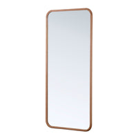 Natural Oak Framed Rectangular Leaner Mirror 180 cm