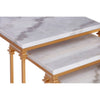 White Marble Nest of Tables H: 62 cm