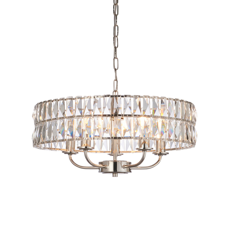 Nickel Crystal Chandelier 50cm