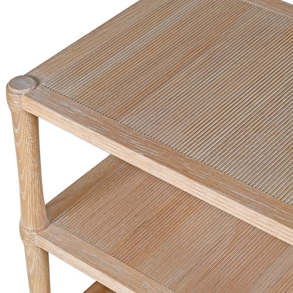 Three Tiered Wooden Side Table