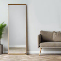 Tall Mirror Oak Framed 142 cm x 53 cm