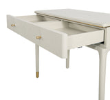 Off White Wooden Console / Dressing Table 100 cm