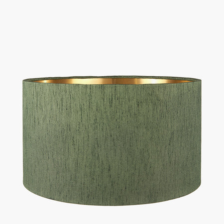 Shaded Chandelier Green Gilt Metal 56 cm