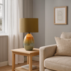 Green Ombre Ceramic Lamp
