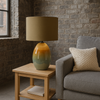 Green Ombre Ceramic Lamp