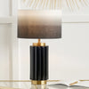 Black & Gold Lamp with Ombre Shade 47 cm