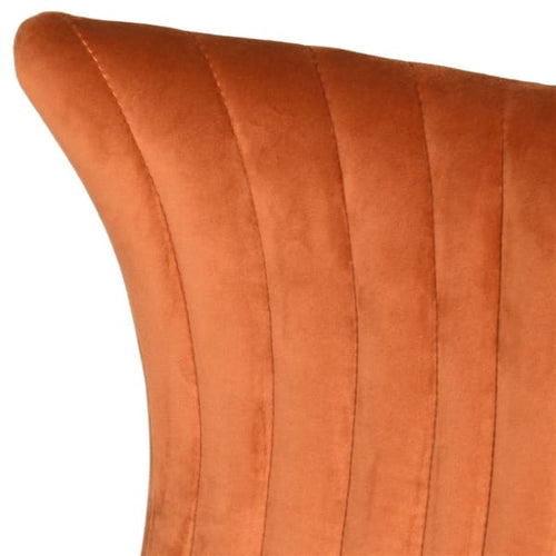 Orange Velvet Dining Chair - 87 cm