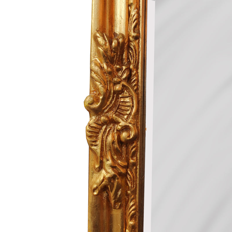 Elegant Giltwood Tall Mirror with Garland Divide