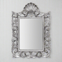 Ornate Mirror -Silver Shell - 126 cm