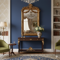 Transform any room with our ornate giltwood wall mirror. Measuring 158 x 85 cm, this exquisite piece is a true testament to Georgian neoclassical design, featuring intricate carvings of swags, garlands, and acanthus leaves.&nbsp;

This Georgian style giltwood wall mirror&nbsp; is more than just a functional piece—it’s a work of art. The elaborate frame showcases exceptional craftsmanship, with every detail meticulously hand-carved to perfection. Whether placed over a console table in your hall.