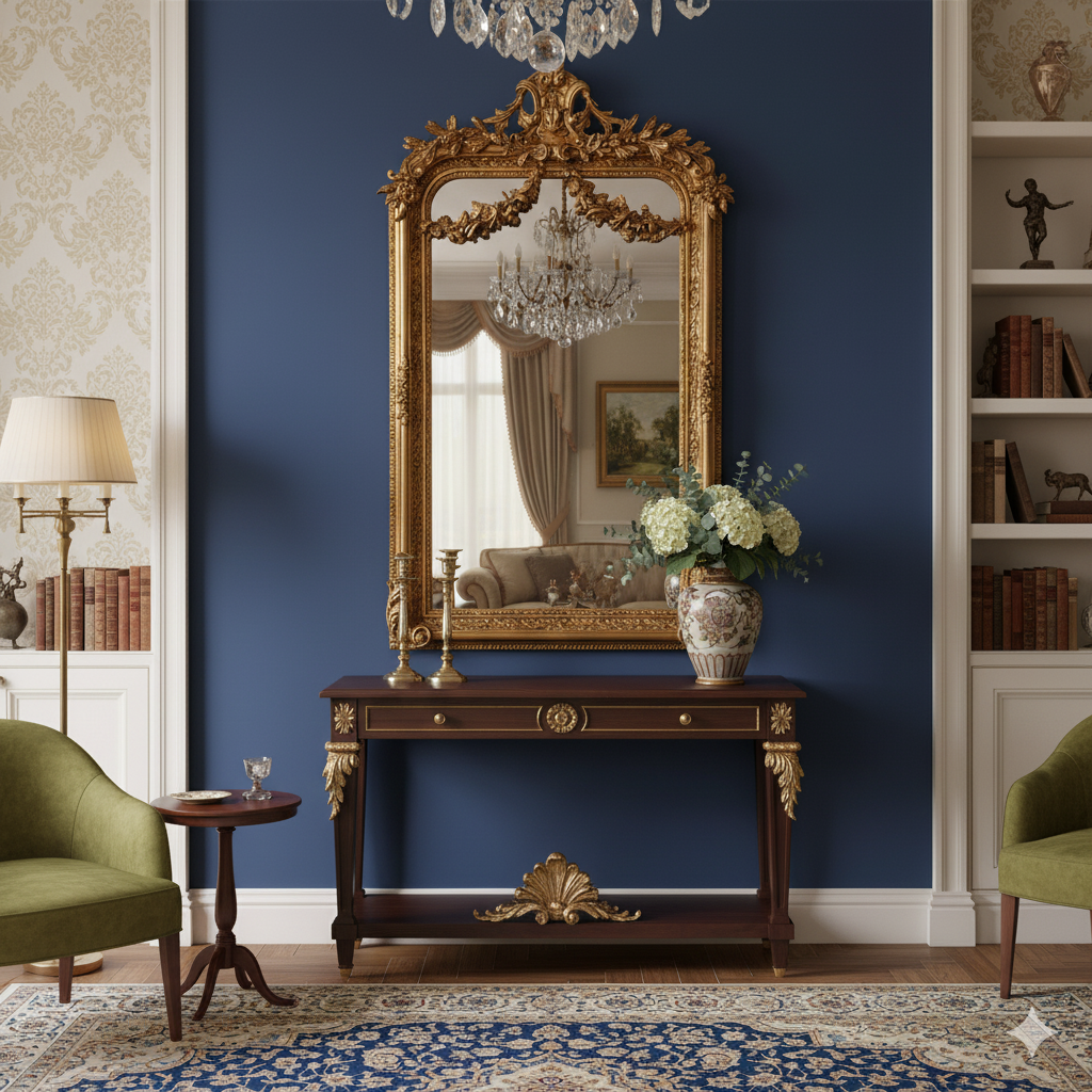 Transform any room with our ornate giltwood wall mirror. Measuring 158 x 85 cm, this exquisite piece is a true testament to Georgian neoclassical design, featuring intricate carvings of swags, garlands, and acanthus leaves.&nbsp;

This Georgian style giltwood wall mirror&nbsp; is more than just a functional piece—it’s a work of art. The elaborate frame showcases exceptional craftsmanship, with every detail meticulously hand-carved to perfection. Whether placed over a console table in your hall.