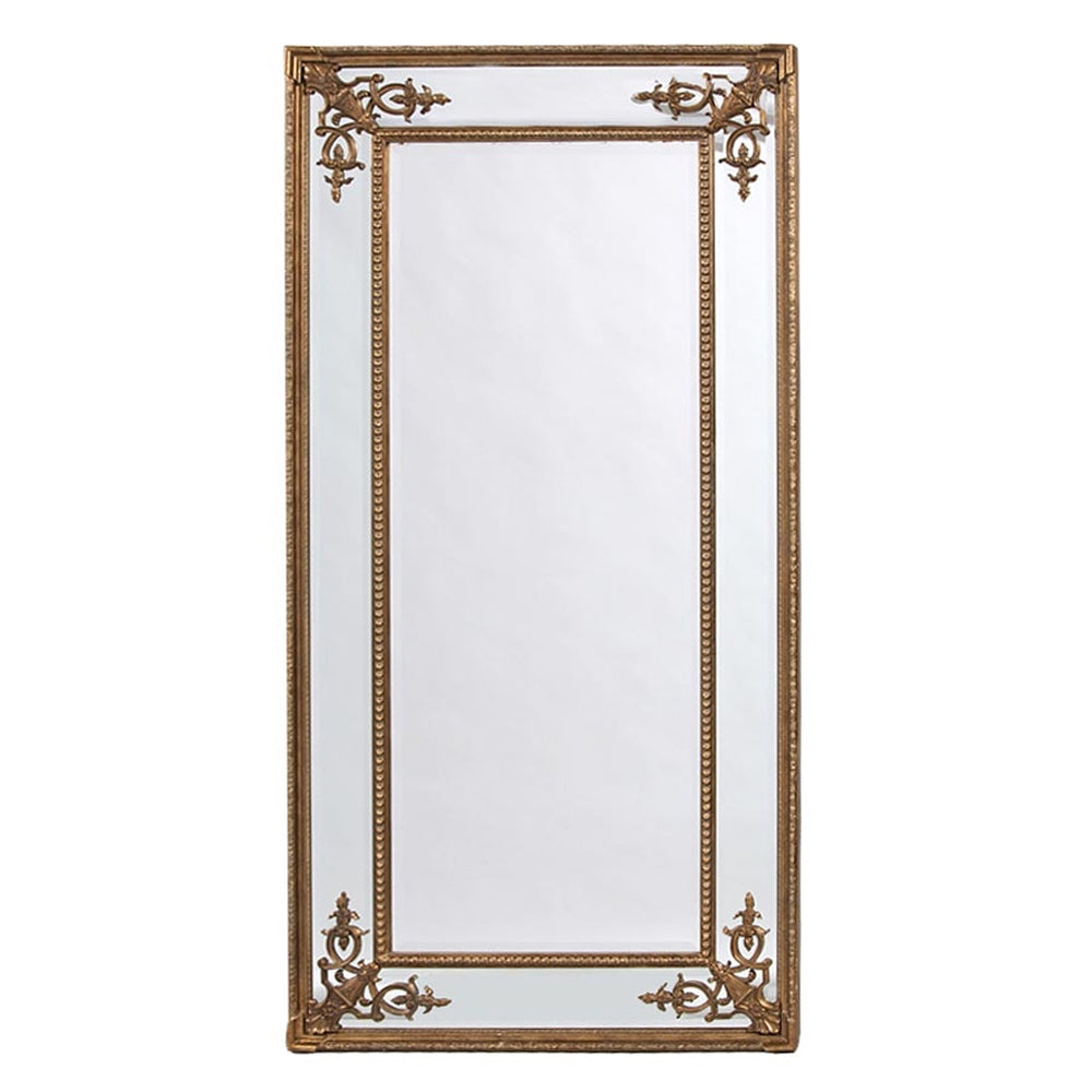 Ornate Mirror - Gold - 183cm x 91cm