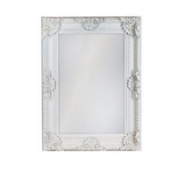 Ornate Mirror - White Baroque - 120cm x 90cm