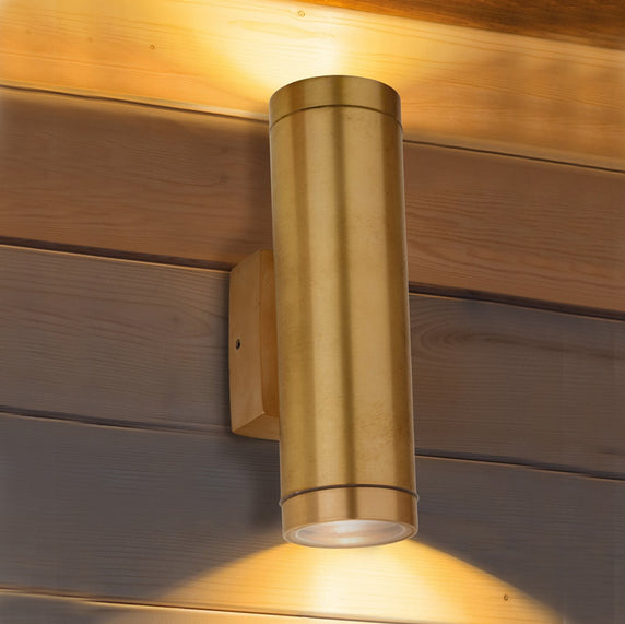 This light is crafted from solid brass, offering a weather-resistant and long-lasting structure. Classic design with two point of lights lighting above and below. This light combines a timeless, elegant classic design with durability. Perfect for illuminating porches, patios, garden or pathways, providing both functionality and style to outdoor spaces. This light has an IP64 rating (suitable for outdoor and bathroom use).