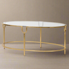 Coffee Table  Oval Glass 101cm