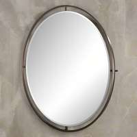 Oval Metal Mirror - 100 cm