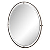 Oval Metal Mirror - 100 cm