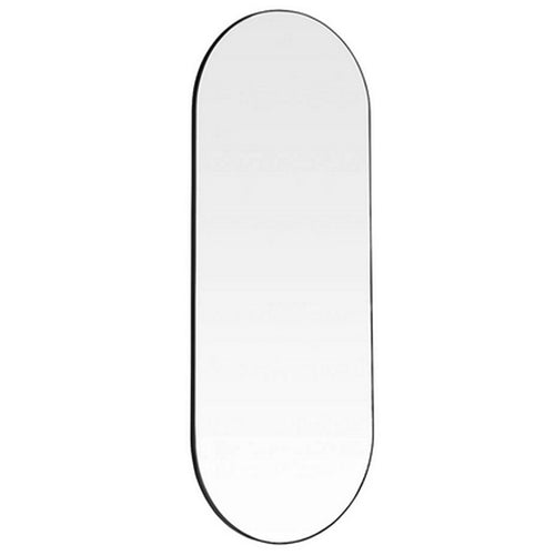 Oval Mirror Minimal Black Frame 150cm
