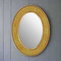 Gold Oval Mirror - 83cm