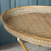 Oval Pierced Tray Table