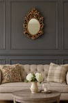 Ornate Oval Mirror 70 x 50 cm