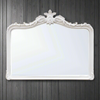 An ornate shaped white overmantle mirror. With a crested top this mirror is perfect for a bedroom fireplace in a period home, in a living room over a marble or metal fireplace.


W:126 cm H: 101 cm