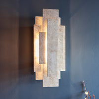 Art Decor Style Silvered Wall Light H: 45 cm