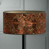 Paisley Oval Shade Burnt Terracotta   38 cm / 45 cm