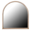 Pale Wooden Arched Mirror H: 91cm