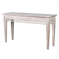 Pale One Drawer Console Table 140 cm