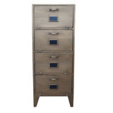 Polished Metal Cabinet 120 cm