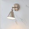 Polished Nickel Wall Light H: 23 cm