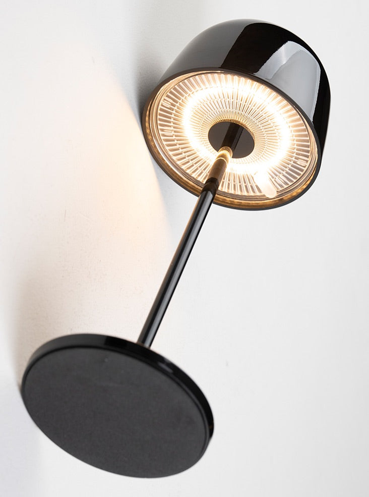 Portable White Metal Lamp