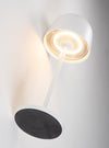 Portable White Metal Lamp