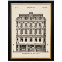 Framed Architectural Prints - Set of Two