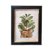 Safari Leopard wall print in a classic black and gilt frame, a size of this print will make an impact on any wall. Combine it with other prints to elevate your wall.