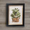 Safari Leopard wall print in a classic black and gilt frame, a size of this print will make an impact on any wall. Combine it with other prints to elevate your wall.