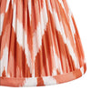 Red Chevron Pleated Clip Shade 16cm