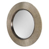 A really luxurious mirror, with a soft brushed finish. The gunmetal colour just adds to the really high end look.&nbsp; This finish on this mirror is very high end and would add glamour and sophistication to any interior. Above a fireplace in a living room, over a console table in an entryway, any room will only be enhanced by the addition of this mirror.