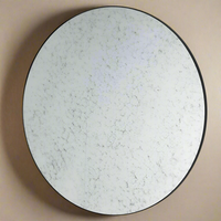 Round  Aged Glass  Mirror 100 cm