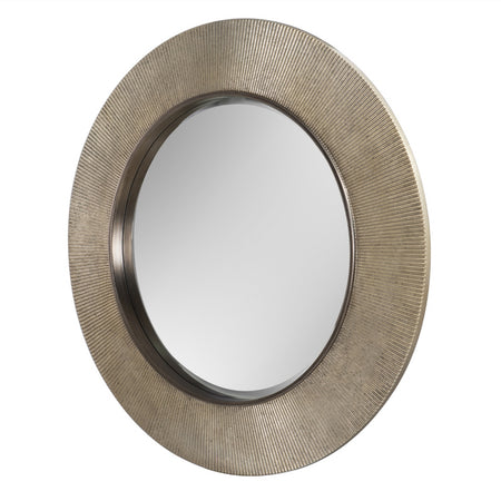 Round Antique Brass Mirror 60 cm