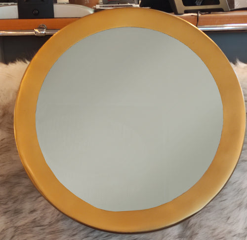 Deep Framed Round Gold Mirror - 42 cm REDUCED