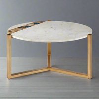 White Marble Coffee Table 74 cm