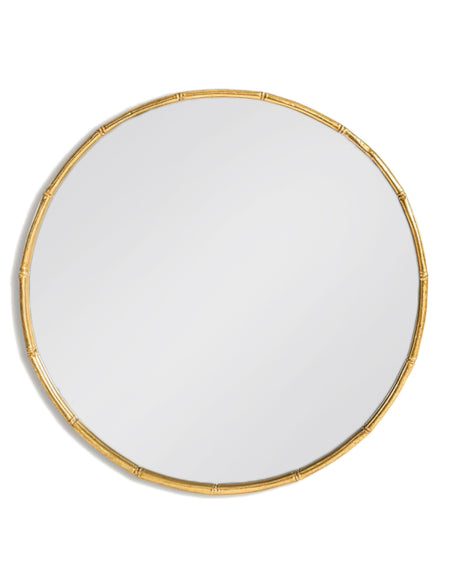 Round Teal Metal Mirror 88 cm